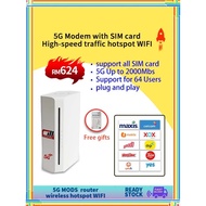 5G wireless Router Modem with sim card Up to 2 Gbps Family WiFi hotspots support all SIM card operat