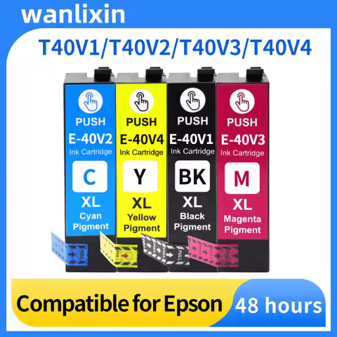 4color T40V Ink Cartridge Compatible For Epson T40V1 Ink Cartridge For Epson SureColor T2170 T3170 T