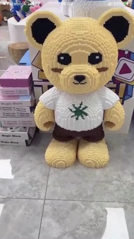 Bộ lego lắp ráp gấu bearbrick siêu toKhổng Lồ 88CM tặng kèm búa có sách hướng dẫn chi tiết lêgo bear