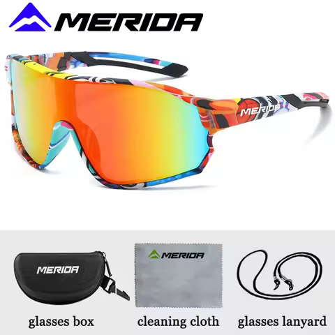 Merida Cycling Glasses men and women UV400 Anti Fog REVO Lenses HD Clarity CE/ANSI Certified MTB/Roa