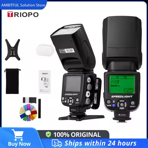 Triopo TR-950II Flash Light Speedlite + G4 2.4G Wireless Transmission For Nikon Canon 650D 550D 450D