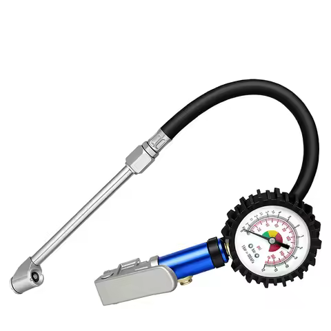 12 Bar Self clamping Tire Inflator with Air Pressure Gauge and Quick Air Connector Pump Gun Tire Inf
