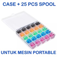 MESIN 3e0e38- 25 Cases + Spool Plastic Color Portable Sewing Machine