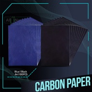 100 Sheets Carbon Paper Black/Blue Paper Film Carbon For Copying