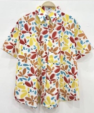 HSSwz1 เสื้อเชิ้ต ผ้าคอตตอน ญี่ปุ่น อก 46" ตัวยาว 24"-26" (ดูได้ที่รหัสสินค้า) เสื้อเชิ้ตลายดอก เสื้