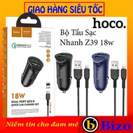 Hoco Z39 2-port fast charging car phone charger 18W/QC3.0 for IPHONE, SAMSUNG, OPPO, car charger