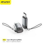 Awei Type-C to Lighting Adapter Lighting to Type-C Nhôm hợp kim vỏ Tương thích với TYPE-C / Thiết bị