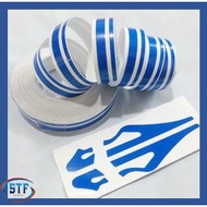 Hot item  12mm  PinStripe Pin Stripe Color Tape Decal Sticker Blue