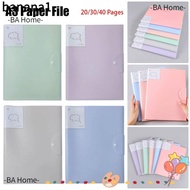 BA 1Pcs A3 Paper File Folder, 20/30/40 Pages Student Stationery A3 Document Bag, Plastic Office Supp