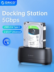 ORICO SATA to USB3.0 Hard Disk Docking Station for 2.5" 3.5" SSD Disk Case  5Gbps Speed HDD Docking Station Hard Drive Enclosure