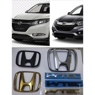 Honda HRV 2015 to 2021 Matte Black / Glossy Black Chrome Gold Red Emblem Logo