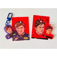 F1 Formula 1 Driver Potrait Acrylic Keychain