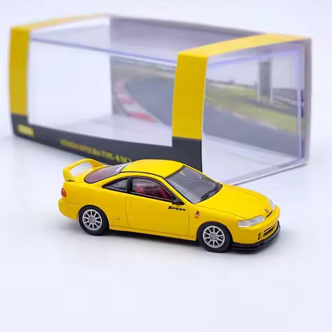 In Stock Die-cast 1:64 Scale Simulation Alloy Honda Integra Type-r Dc2 Car Model Home Static Metal O
