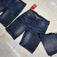 กางเกงขาสั้น MANTA DENIM รุ่น KS07-4 สียีนส์ฟอก เสริมกระเป๋าข้าง 2 จุด ล็อคโทรศัพท์ ผ้ายืดเยอะใส่สบา