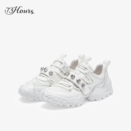 Fashionable Casual Dad Shoes for Women Comfortable Thick Bottom Sporty Black 73Hours Womens Shoes wi