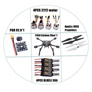 Rctosky Carbon Fiber 450 Frame Drone Kit Ardupilot Quadcopter Blheli 30A 2212 Motor Esc Pixhawk 2.4.