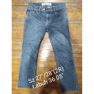 Jeans Women Gap "Low Rise Capri" Sz 2R (27"/28")