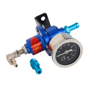 Sard Style Adjustable Fuel Pressure Regulator Jdm Turbo With Gauge An6 1/8 Npt Fitting Car Accessori