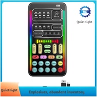 [quietnight.ph] I9 Voice Changer Multiple Audio Effect Bluetooth Live Sound Cards Ultra-Thin Portabl