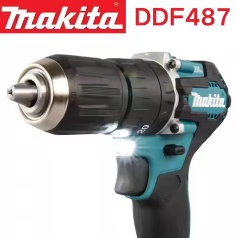 Makita Original. DDF487 Cordless Driver Drill Brushless Electric Impact Screwdriver Rechargeable Pow