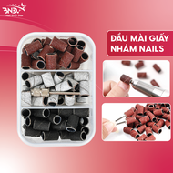 Hộp đầu mài giấy nhám chuyên dụng - Giấy mài móng nhám mịn cuộn nhám bọc đầu mài (tặng lõi đầu mài)