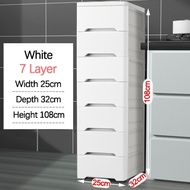 *Lowest Price* 3/5/7 Tier Plastic Drawer Cabinet - Slim Design / Plastic Cabinet / Plastic Drawer / Storage Cabinet