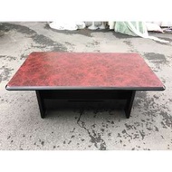 非凡二手家具 全新品 雅典紅 L型大茶几*和室桌*茶几桌*客廳桌*沙發桌*矮桌*泡茶桌*餐桌*造型桌*木桌