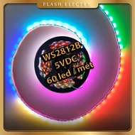 5V Full Color Led Strip - WS2812B - ARGB Digital 5050 Led 60led/meter - Programmable LED WS2812, 281