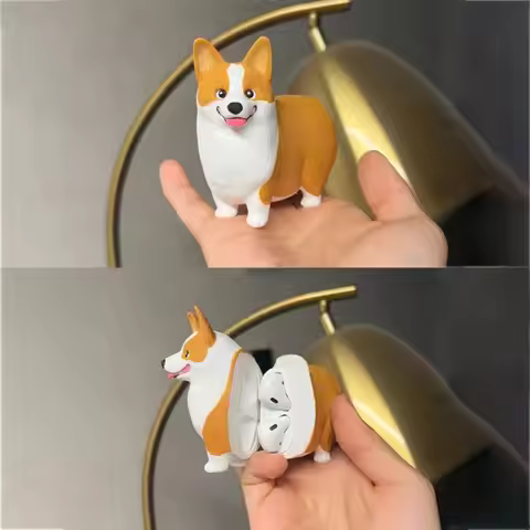 For Airpods Pro/pro2 Case Y2k Custom Cute Corgi Dog Earphone Case Cover AirPods1/2/3/4 Earphone Deco