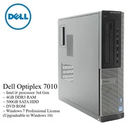 DELL Optiplex 7010 DT CPU with 120G SSD hard disk  - Intel core i7 3rd Generation Processor