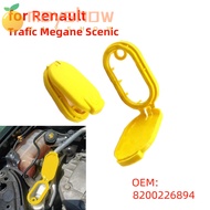 MAYSHOW Wiper Washer Fluid Cover, Plastic 8200226894 Wiper Washer Fluid Lid, Auto Accessories Yellow Washer Tank Bottle Lid for Renault Tracic Megane Scenic