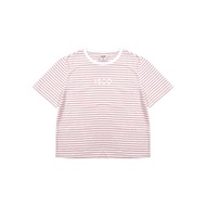 3Second Kaos Garis Wanita Lengan Pendek Boxy Fit Stripe Tee Vlada HP-C030226