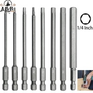 [A&B] Magnetic Hex Screwdriver Bit Set 8PCS H1.5-H8 Alloy Steel for Technical Repair Jobs {vn}