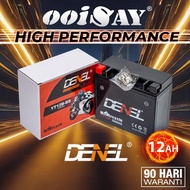 DENEL YT12B (SMF) YT12B-BS - 12AH - Motorcycle Battery - YAMAHA FZ6 XJ6 KAWASAKI ZX1000 DUCATI 696