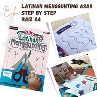 Cut and glue activity book Buku latihan menggunting Montessori Prasekolah Tadika -Mommyhappy