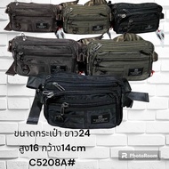 กระเป๋าผู้ชาย TOUGH WARRIOR C5208A# &amp; T5027# กระเป๋าใบคาดเอว ใบใหญ่ ช่องเยอะ ใส่ได้หลายช่อง กระเป๋าแนวทหาร