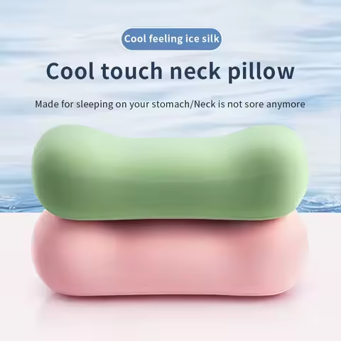 Office nap tool - Ice silk nap pillow, student nap pillow, small pillow, waist support pillow, waist