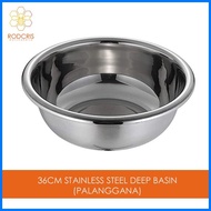 ✸ ❍ ♗ Stainless Steel Home Kitchen Sink Bathroom Laundry Deep Basin Planggana MINI Palanggana 36CM
