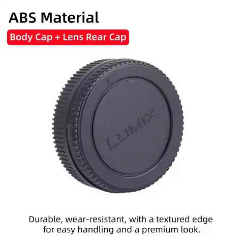 Camera Body Cap Lens Rear Cover for Olympus EM10 Panasonic Lumix GH7 GH6 GH5 GH5S GH4 G9II G9 G85 G9