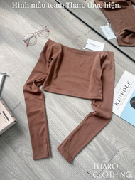 Áo Croptop Nữ Trễ Vai Tay Dài - Tharo Clothing [AO00073]