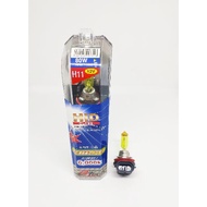 Bulb H11 12V Yellow Glass Light 80W-150W 6000K B-TECH 1 Pair Halogen H11
