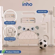 INHO Foldable Kids Gaming Fence Safety Baby Playpen Fence Kids Game Activity Center (12-24pcs ) Fold