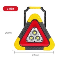 Đèn LED Cảnh Báo Tình Huống Khẩn Cấp Đa Năng Hình Tam Giác Kiêm Pin Sạc Dự Phòng Cho Ô Tô 3C