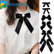 FUSIONFORK​ Black Bow Brooch Pin, Breast Cancer Awareness Black Ribbon Pin, Simple Skin Cancer Melan