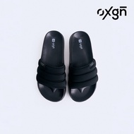 OXGN Puffy Slides For Women (Black/Mocha)