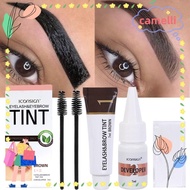 CAMELLI Eyebrow Dye Tint Kit, Waterproof Fast Dye Eyebrow Cosmetics, Brow Enhance Semi Permanent 2 i