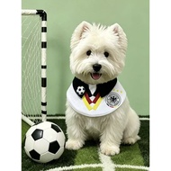 World Cup Peripheral Theme Pet Bib Concealed Buckle Cat Cat Dog Football Bib Cute Bib Saliva Towel B