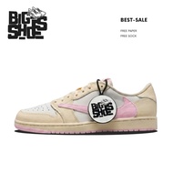 Shoes AJ 1 Low Travis Scott Muslin and Shy Pink - Bigshoes
