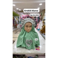 ALYSSA BANI BATUTA RABBANI ORIGINAL CHEF'S HAT CHILDREN'S VEIL TUDUNG BUDAK PEREMPUAN TUDUNG SARUNG 