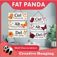 CTRL ALT DEL Quote Motivational Word Hanging Decoration Photo Frame
